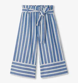 Hatley Kids powder stripe cropped paperbag pants