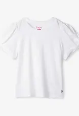 Hatley Kids white twisted sleeve tee