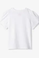 Hatley Kids white twisted sleeve tee