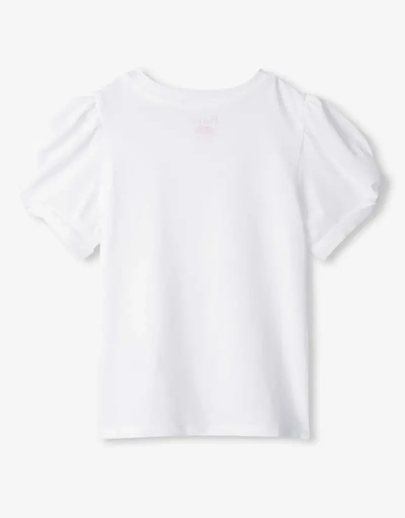 Hatley Kids white twisted sleeve tee