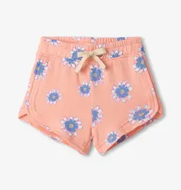 Hatley Kids doodle daisy pull on shorts apricot
