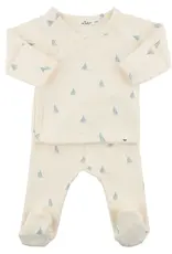 oh baby! Mini Sailboats Kimono Set Milk