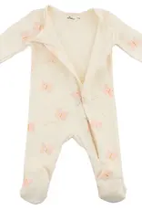 oh baby! Mini Butterflies Pink Footie Milk
