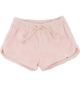 oh baby! SALE Daisies Sculpted Terry Short Pale Pink