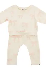oh baby! Big Bows Pink Brooklyn Boxy Jogger Set