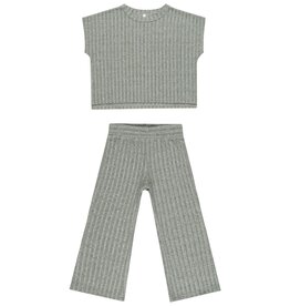 Rylee + Cru Inc. COZY RIB KNIT SET EUCALYPTUS