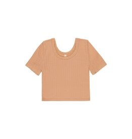 Rylee + Cru Inc. POINTELLE TEE GRAPEFRUIT