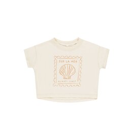 Rylee + Cru Inc. BOXY TEE SEASHELL NATURAL