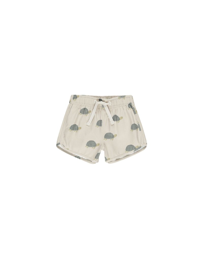 Rylee + Cru Inc. SWIM TRUNK SEA TURTLES STONE