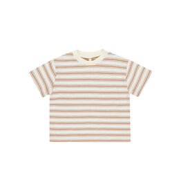 Rylee + Cru Inc. RELAXED TEE GRAPEFRUIT STRIPE