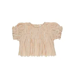Rylee + Cru Inc. COLETTE TOP GRAPEFRUIT STRIPE