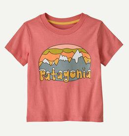 Patagonia Baby Fitz Roy Flurries T-Shirt PKPK Peak Pink