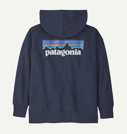 Patagonia SALE K's Hoody Sweatshirt P-6 Logo: New Navy PONN