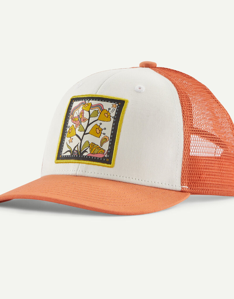 Patagonia K's Trucker Hat Butterfly Bows: Birch White BFWI
