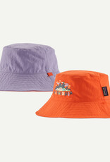 Patagonia Baby Sun Bucket Hat Fitz Roy Superbloom: Pollinator Orange FSPO