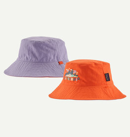 Patagonia Baby Sun Bucket Hat Fitz Roy Superbloom: Pollinator Orange FSPO