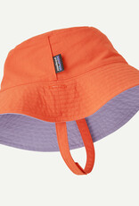 Patagonia Baby Sun Bucket Hat Fitz Roy Superbloom: Pollinator Orange FSPO
