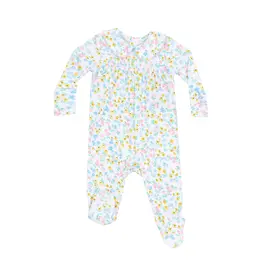 Angel Dear Caroline's Calico Smocked Peter Pan Footie