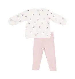 Angel Dear Danish Daisy Terry Oversize  Sweatshirt Leggings