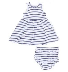 Angel Dear Stripe Vintage Blue Tank Dress