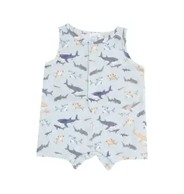 Angel Dear Sharks Sleeveless Shortie Romper