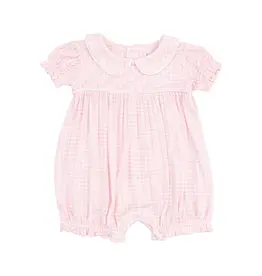 Angel Dear Mini Gingham Classic Puff Sleeve Baby Doll Bubble