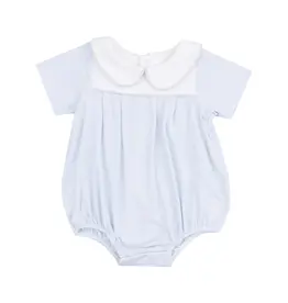 Angel Dear Stripe Classic Blue Classic Box Pleat Bubble