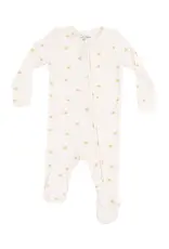 Angel Dear Simple Suns 2 Way Zipper Footie Beige