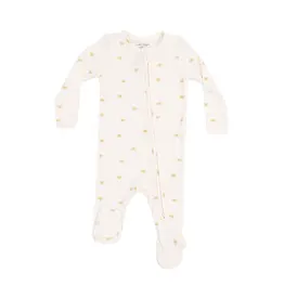 Angel Dear Simple Suns 2 Way Zipper Footie Beige
