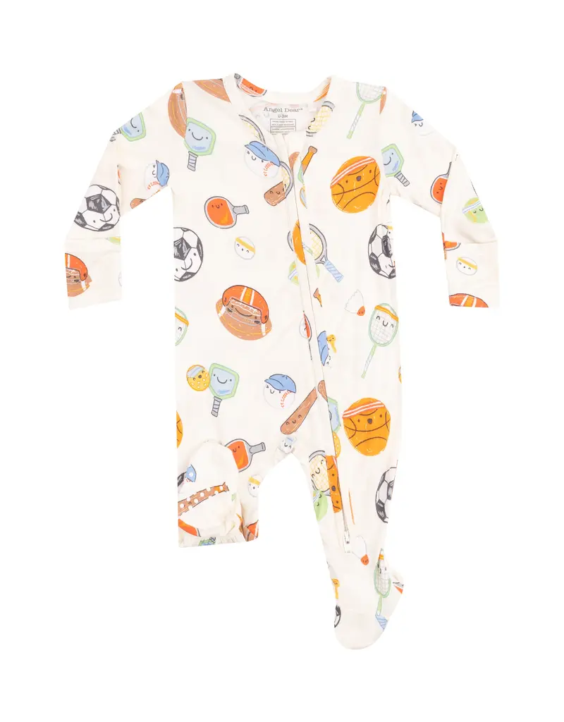Angel Dear Sports Ball Friends 2 Way Zipper Footie