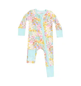 Angel Dear Amelia Floral 2 Way Zipper Romper
