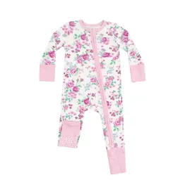 Angel Dear Cute Little Roses 2 Way Zipper Romper