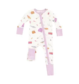 Angel Dear Fishing Things 2 Way Zipper Romper Pink
