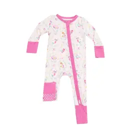 Angel Dear Mermaids 2 Way Zipper Romper Pink