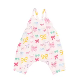 Angel Dear Colorful Bows Tie Back Romper