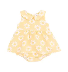 Angel Dear Yellow Mod Daisy Peter Pan Collar Bubble w/Skirt