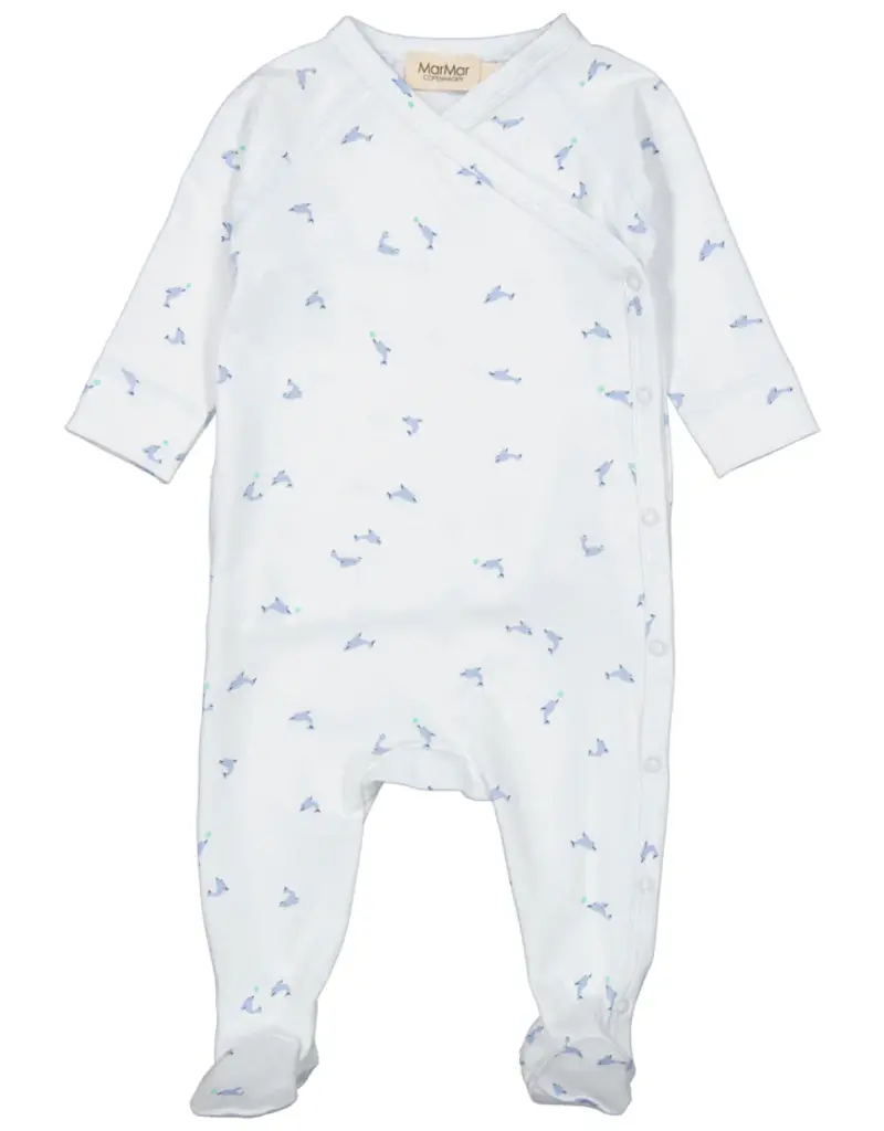 MarMar Copenhagen Blue Dolphin Print Footie
