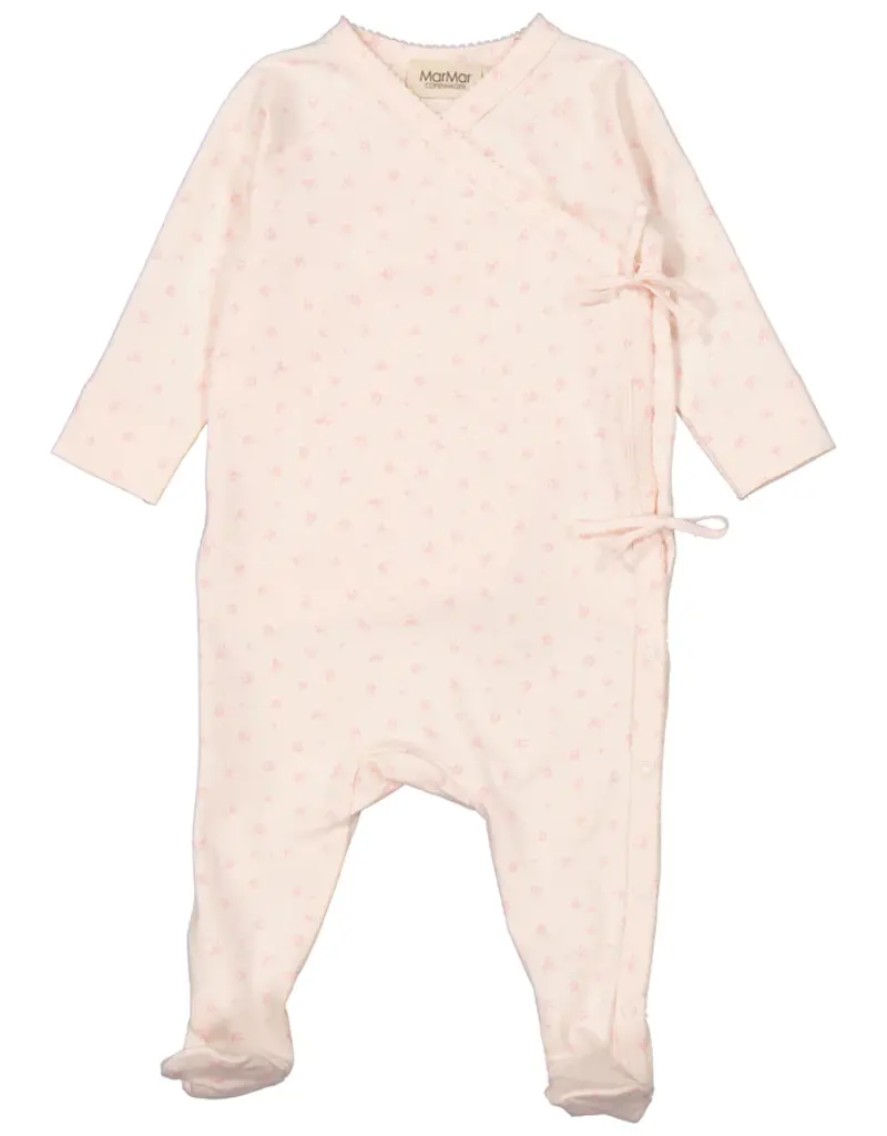 MarMar Copenhagen Pink Dahlia Print Footie