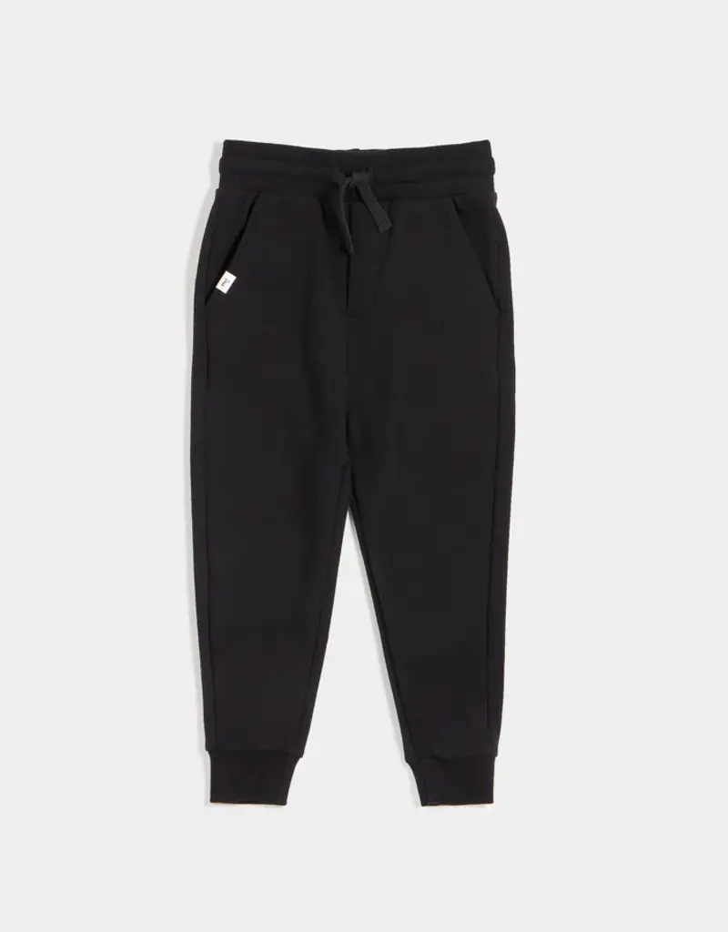 miles the label MILES BASICS PURE BLACK JOGGER
