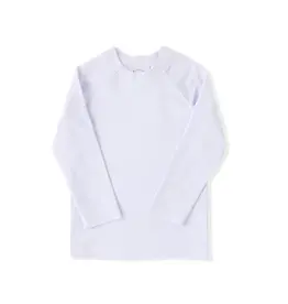 Swoon Baby Clothing Swoon Baby Unisex White L/S Rashguard
