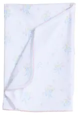 Little English Printed Blanket Blue Bow Bouquet