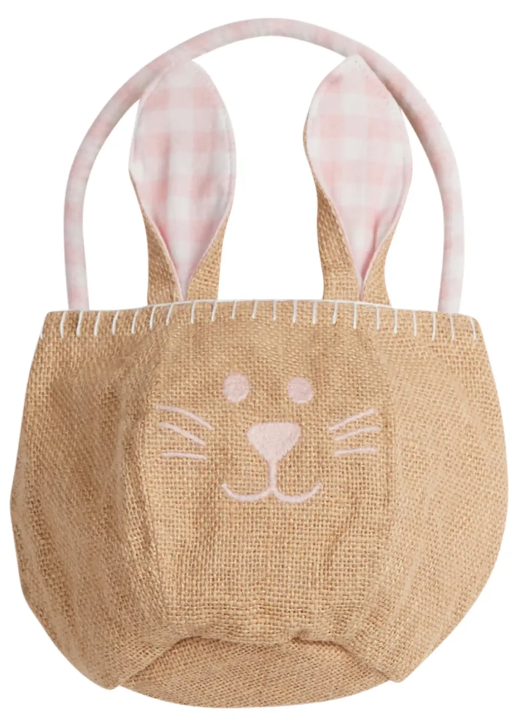 Little English Basket Light Pink Bunny