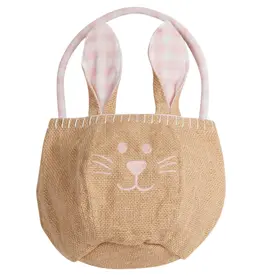 Little English Basket Light Pink Bunny
