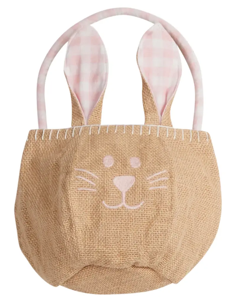 Little English Basket Light Pink Bunny