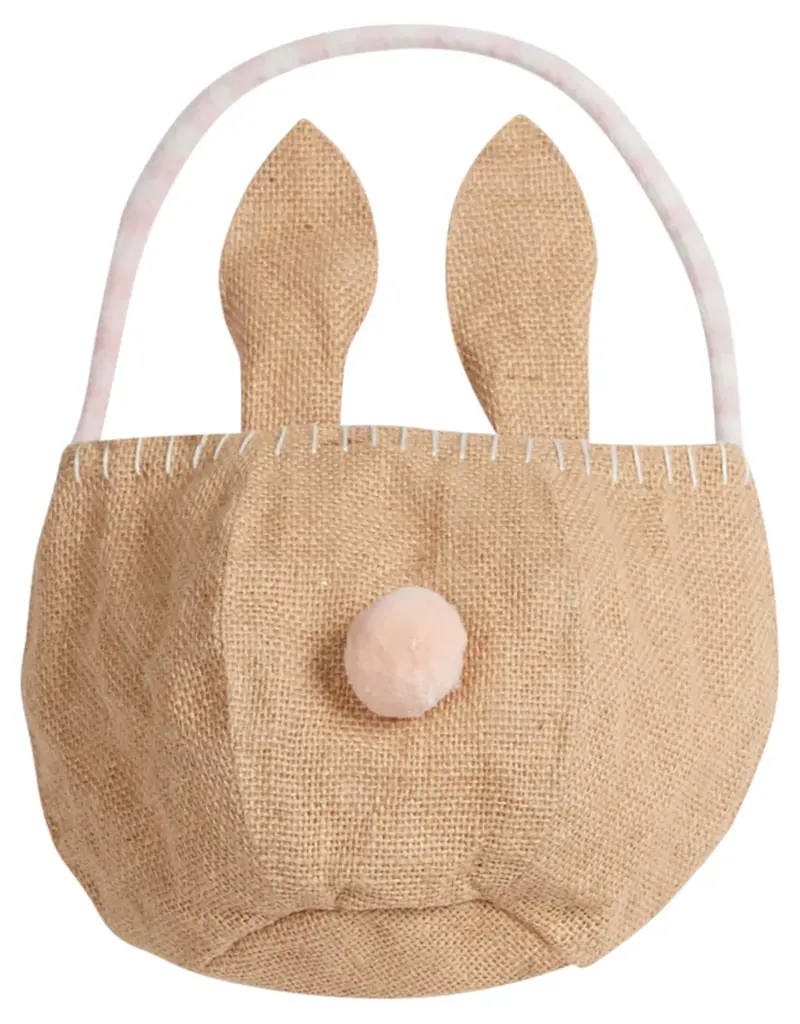 Little English Basket Light Pink Bunny