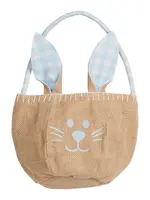 Little English Basket Light Blue Bunny