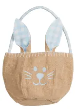 Little English Basket Light Blue Bunny
