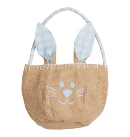 Little English Basket Light Blue Bunny