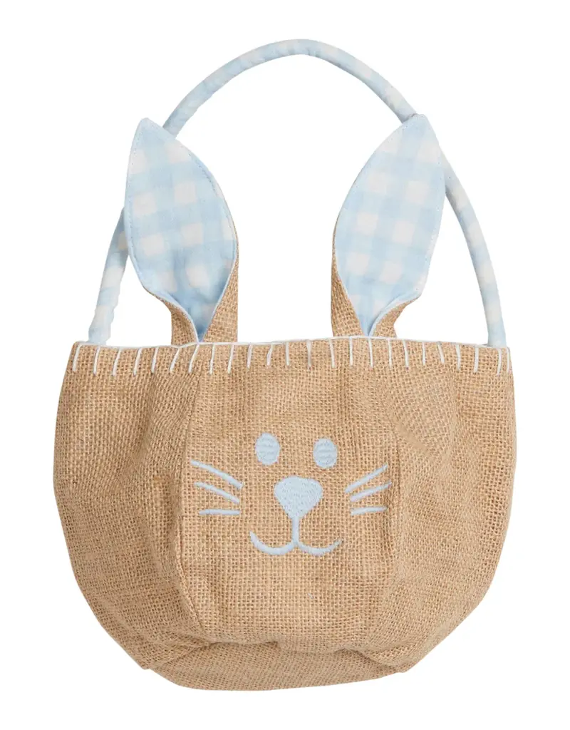 Little English Basket Light Blue Bunny