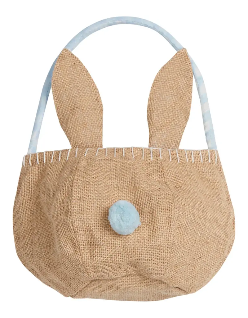 Little English Basket Light Blue Bunny